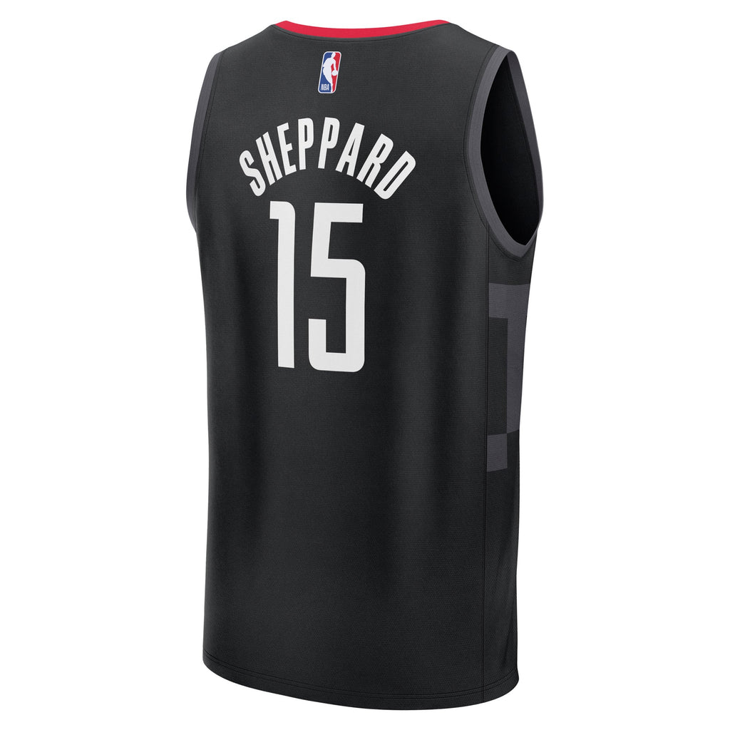 Men's Houston Rockets Reed Sheppard Fanatics Black Fast Break Replica Player Jersey - Statement Edition