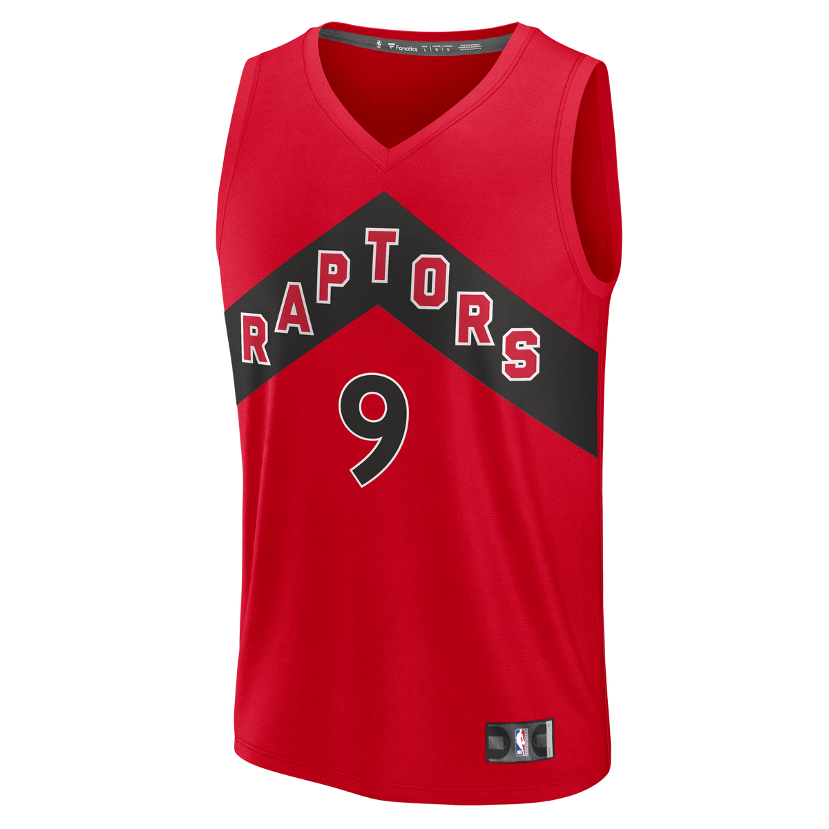Men's Toronto Raptors RJ Barrett Fanatics Red Fast Break Jersey - Icon Edition