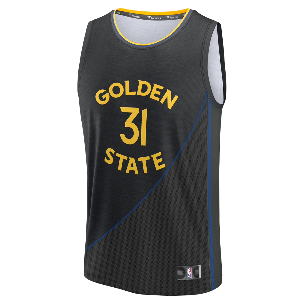 Men's Golden State Warriors Seth Curry Fanatics Black Fast Break Replica Player Jersey - Statement Edition