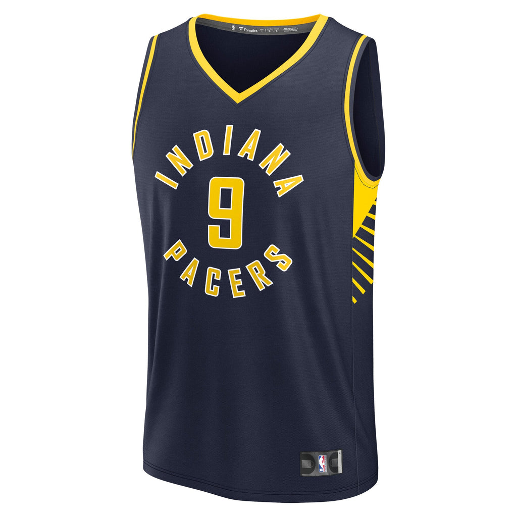 Men's Indiana Pacers T.J. McConnell Fanatics Navy Fast Break Replica Jersey - Icon Edition