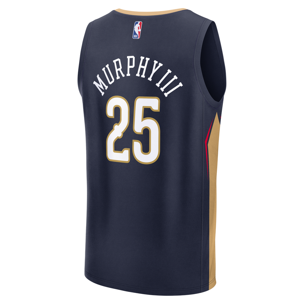 Men's New Orleans Pelicans Trey Murphy III Fanatics Navy Fast Break Replica Jersey - Icon Edition