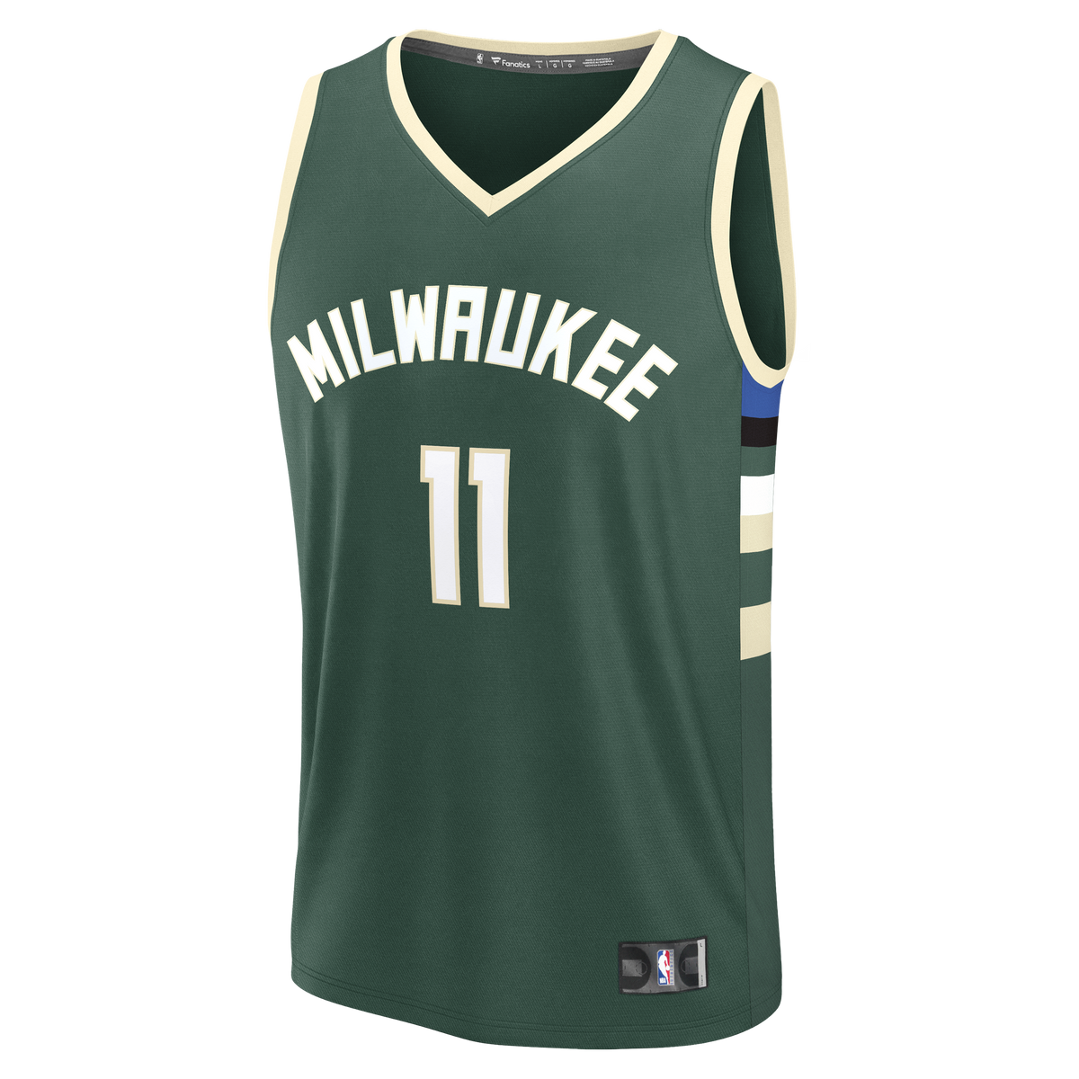 Men's Milwaukee Bucks Tyler Herro Fanatics Hunter Green Fast Break Replica Jersey - Icon Edition