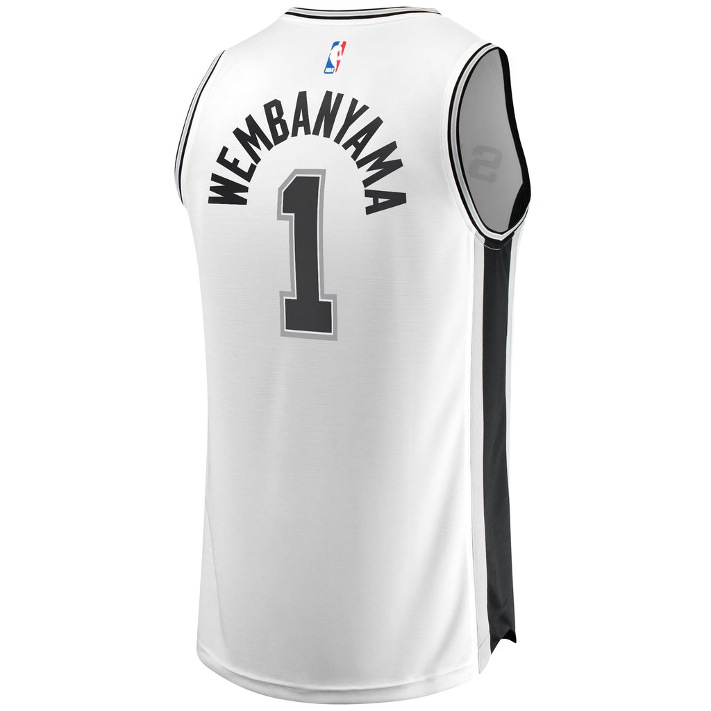 Men's San Antonio Spurs Victor Wembanyama Fanatics White Fast Break Replica Player Jersey - Association Edition