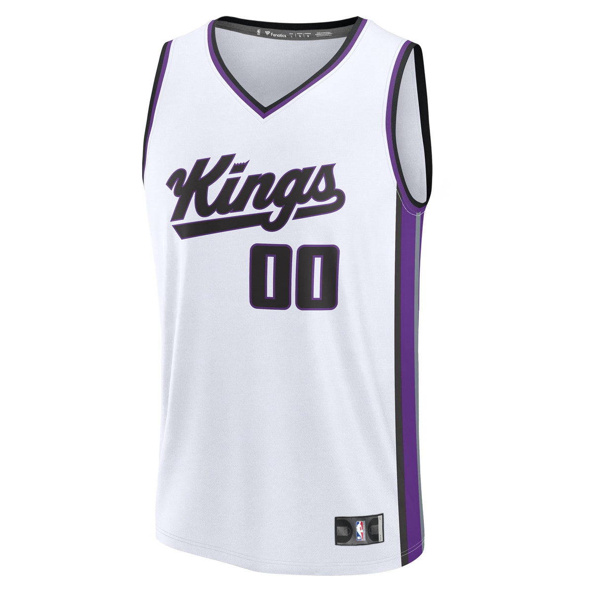 Men's Sacramento Kings Fanatics White Fast Break Custom Jersey - Association Edition