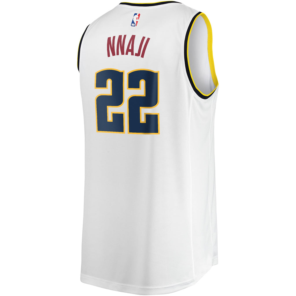 Men's Denver Nuggets Zeke Nnaji Fanatics White Fast Break Player Jersey - Association Edition