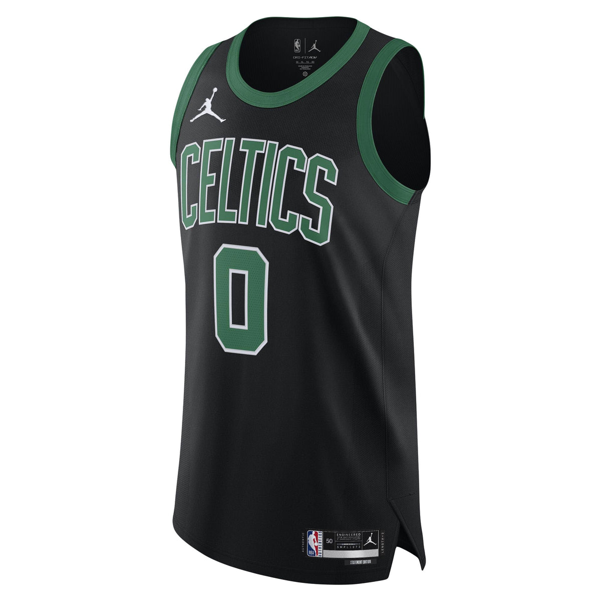 Men's Boston Celtics Jayson Tatum Jordan Brand Black Authentic Player Jersey - Statement Edition