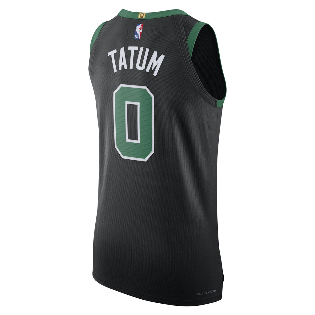 Men's Boston Celtics Jayson Tatum Jordan Brand Black Authentic Player Jersey - Statement Edition