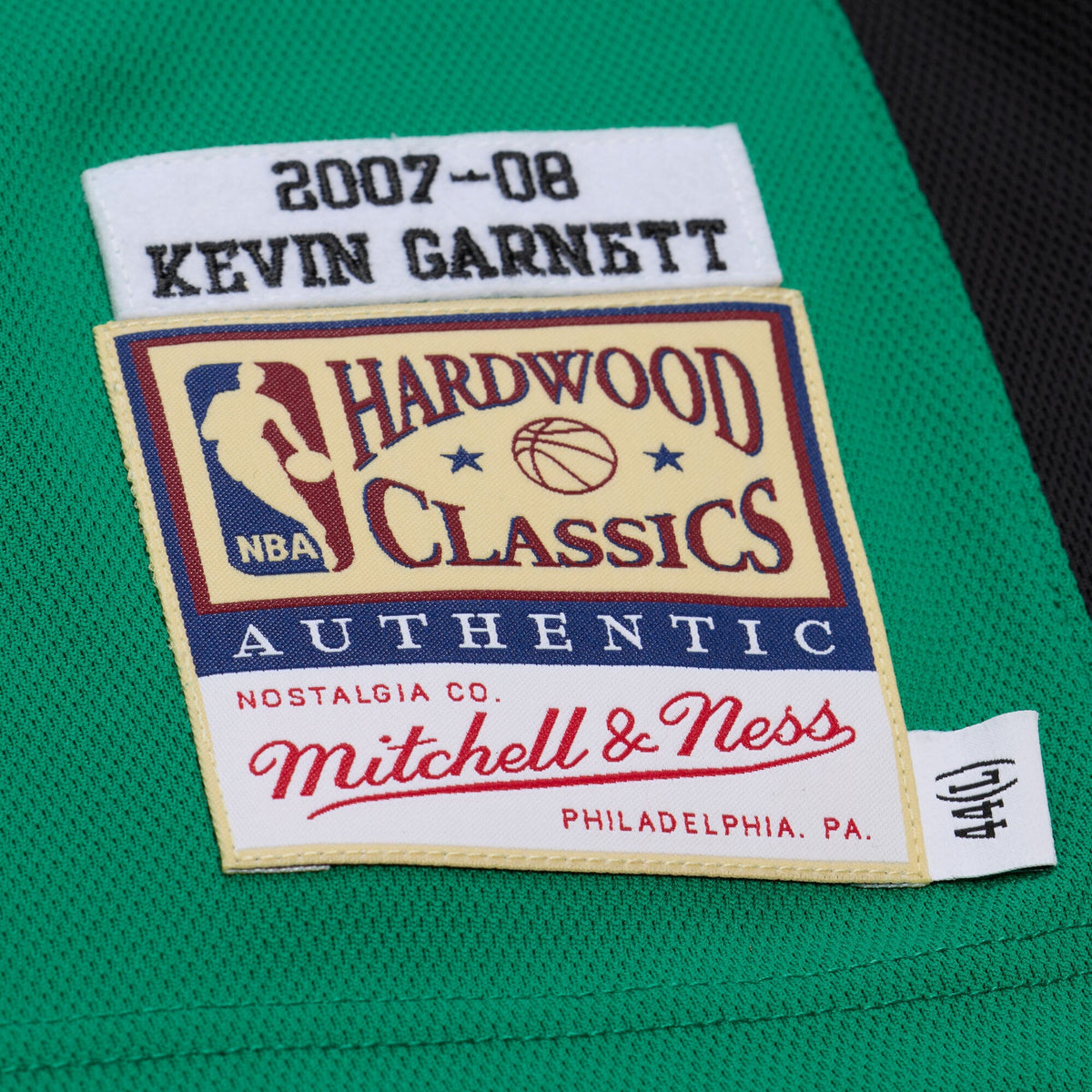 Men's Boston Celtics Kevin Garnett Mitchell & Ness Kelly Green 2007-08 Hardwood Classics Authentic Jersey