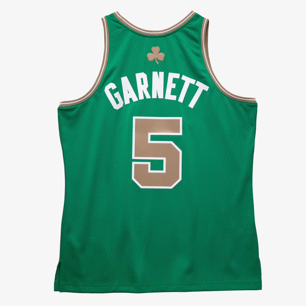 Men's Boston Celtics Kevin Garnett Mitchell & Ness Kelly Green 2007-08 Hardwood Classics Swingman Jersey