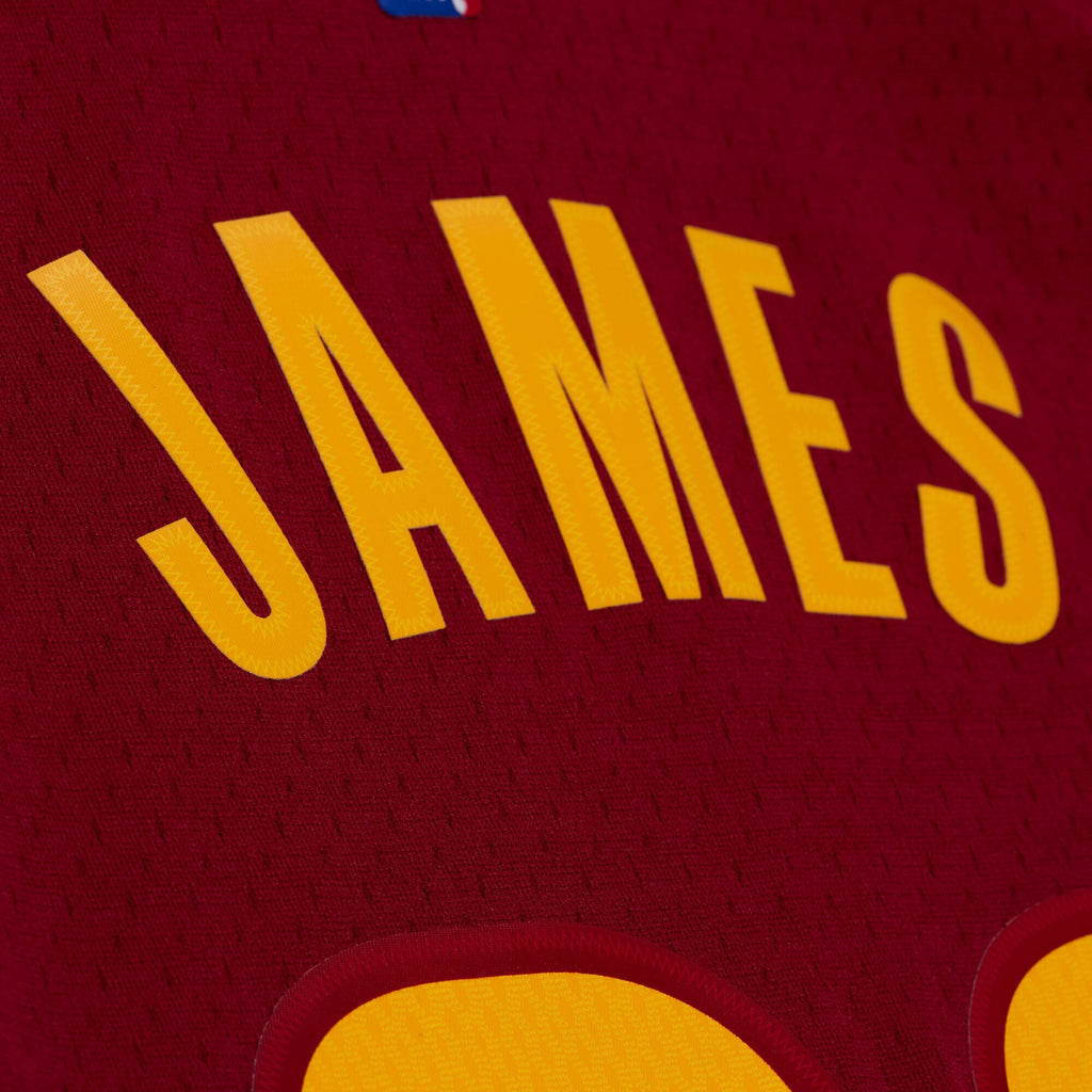 Men's Cleveland Cavaliers LeBron James Mitchell & Ness Wine 2015-16 Swingman Jersey
