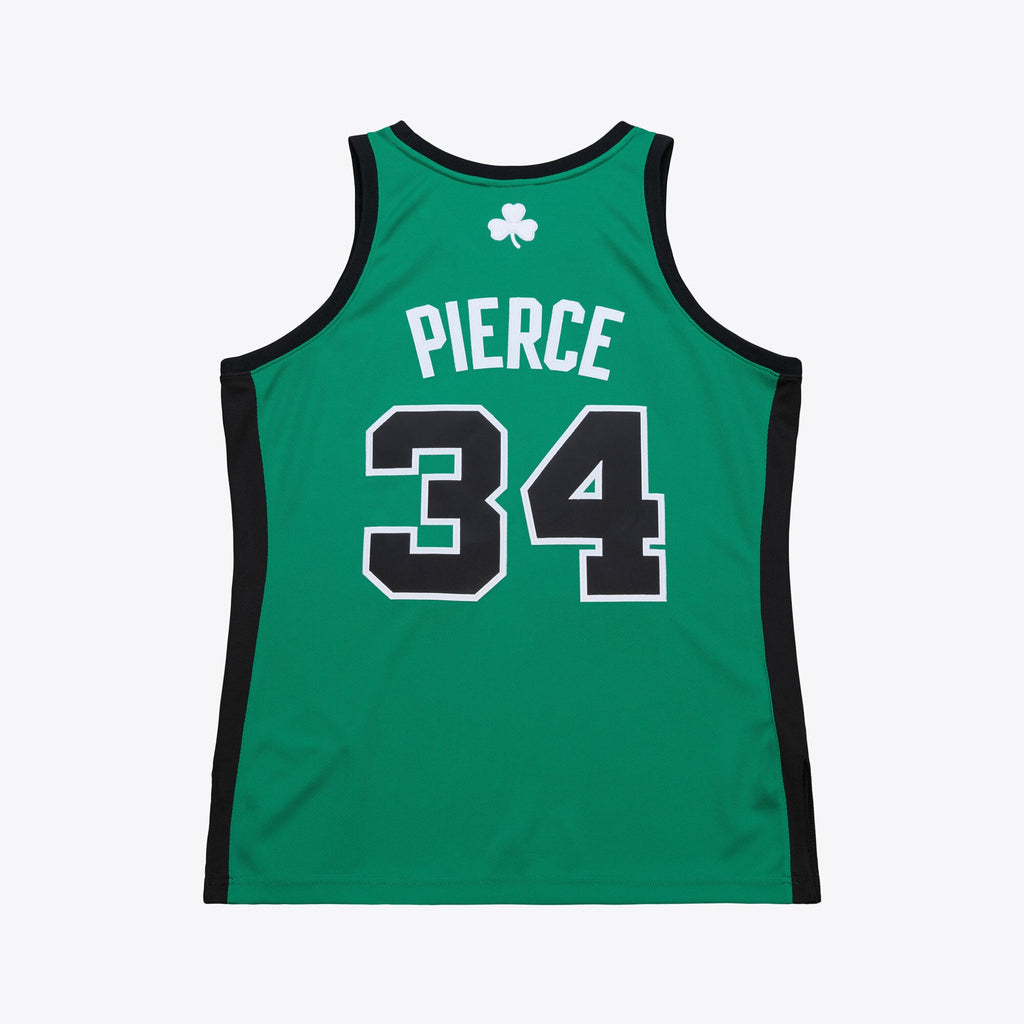 Men's Boston Celtics Paul Pierce Mitchell & Ness Kelly Green 2007-08 Hardwood Classics Authentic Jersey
