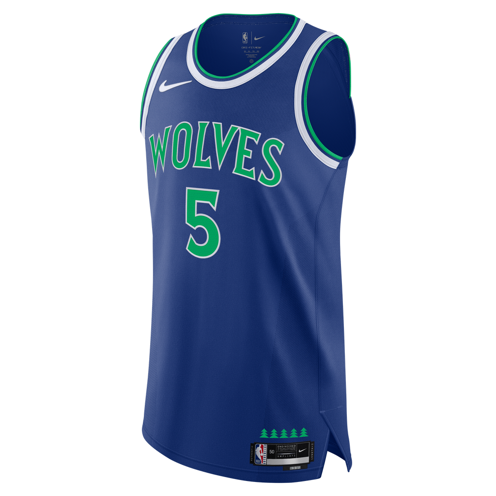 Men's Minnesota Timberwolves Anthony Edwards Nike Blue Authentic Jersey - Icon Edition