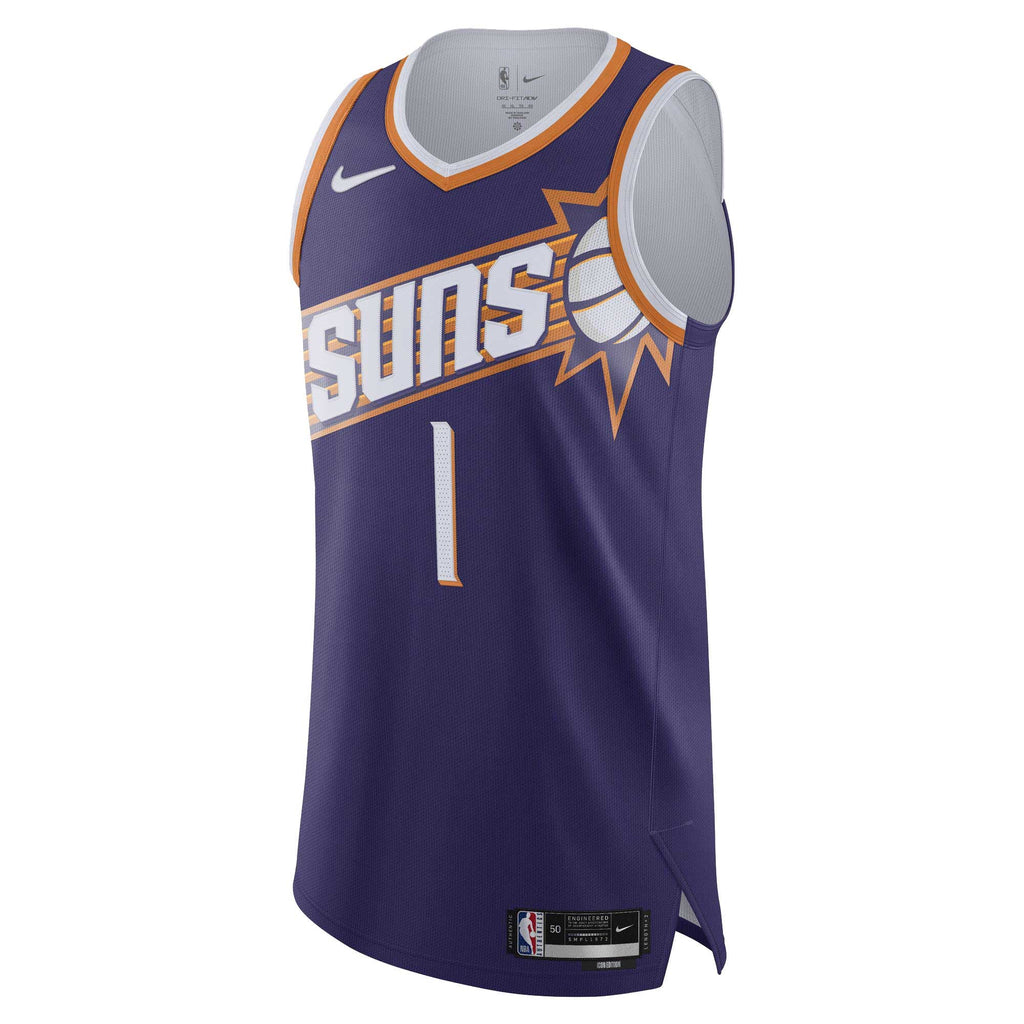 Men's Phoenix Suns Devin Booker Nike Purple Authentic Jersey - Icon Edition