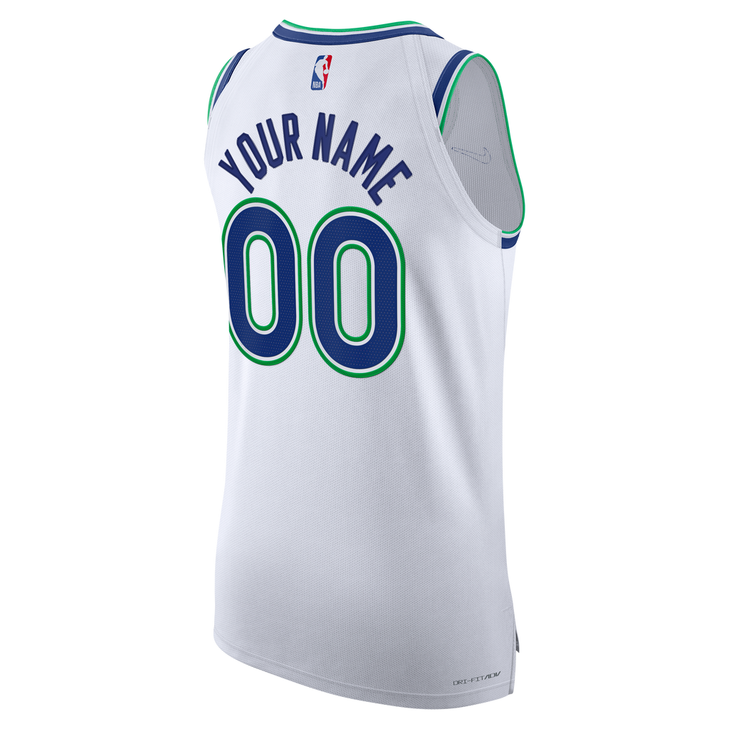 Men's Minnesota Timberwolves  Nike White Authentic Custom Jersey - Association Edition