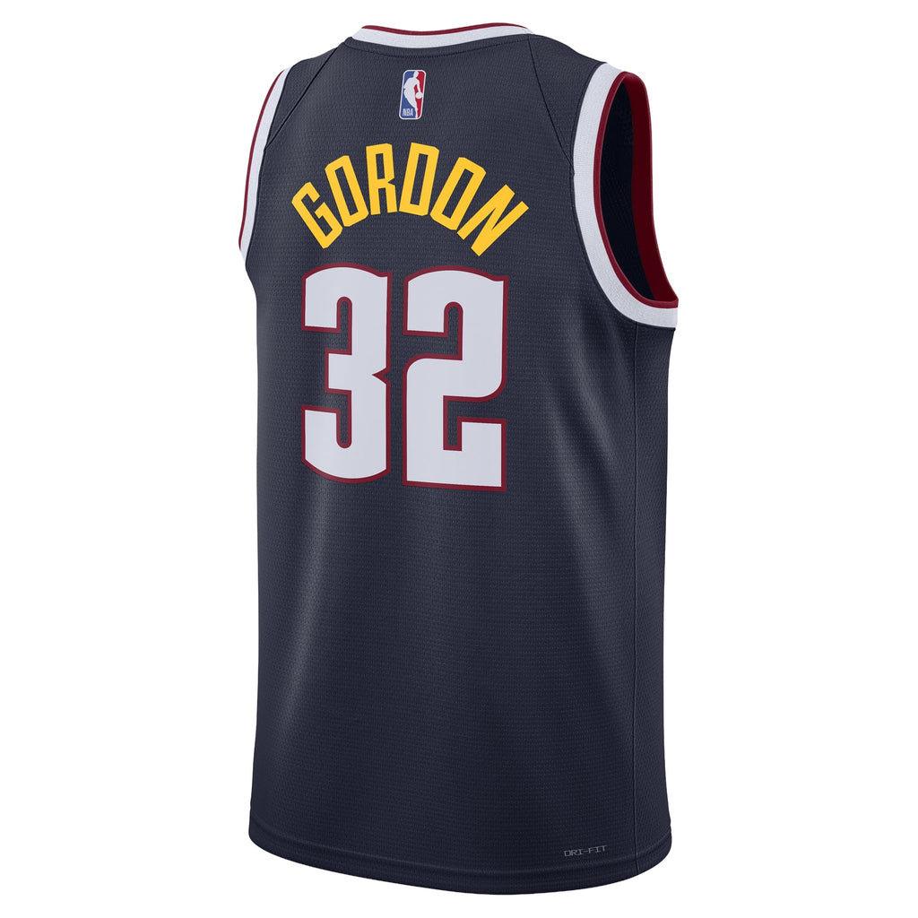 Unisex Denver Nuggets Aaron Gordon Nike Navy Swingman Jersey - Icon Edition
