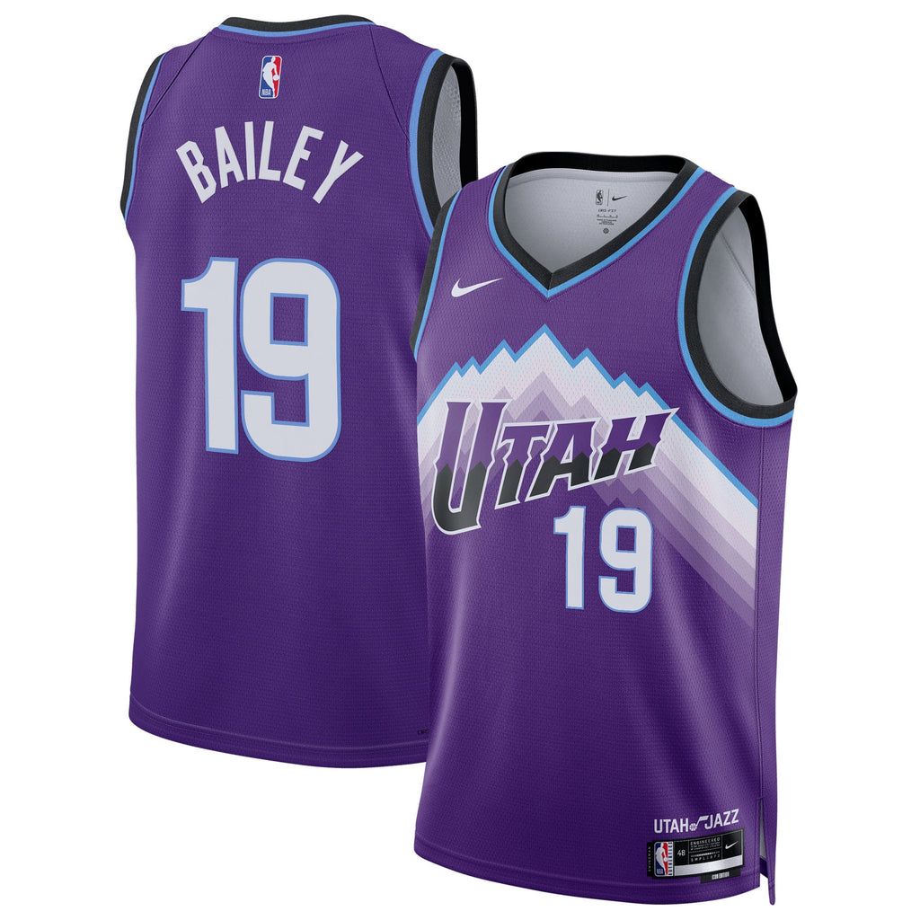 Unisex Utah Jazz Ace Bailey Nike Purple Swingman Jersey - Icon Edition