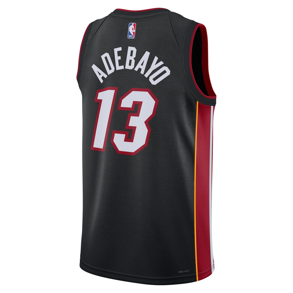 Unisex Miami Heat Bam Adebayo Nike Black Swingman Jersey - Icon Edition