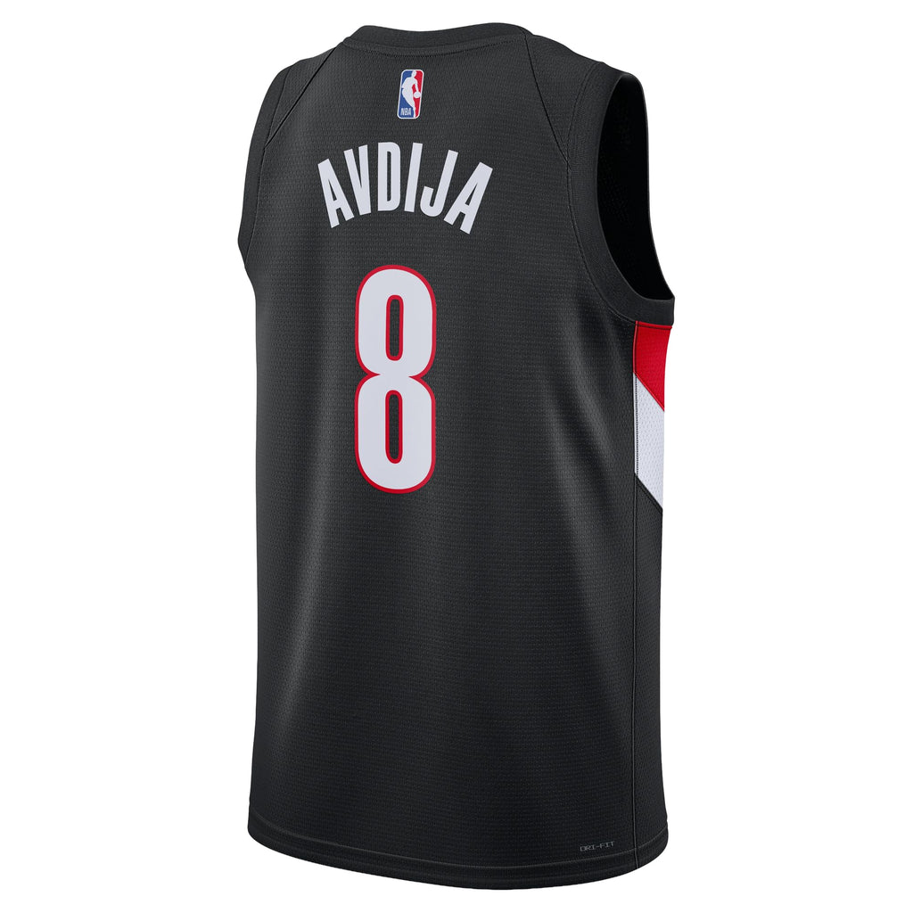 Unisex Portland Trail Blazers Deni Avdija Nike Black Swingman Jersey - Icon Edition