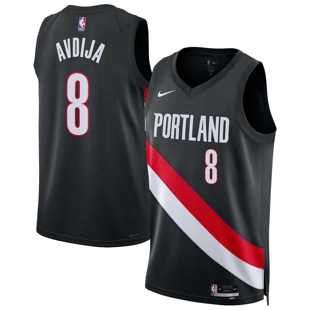 Unisex Portland Trail Blazers Deni Avdija Nike Black Swingman Jersey - Icon Edition