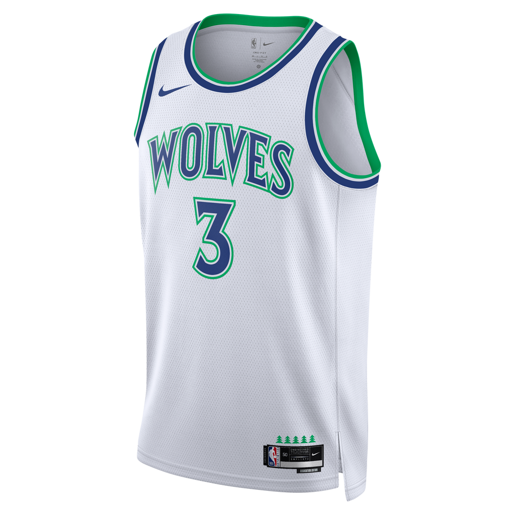Unisex Minnesota Timberwolves Jaden McDaniels Nike White Swingman Jersey - Association Edition