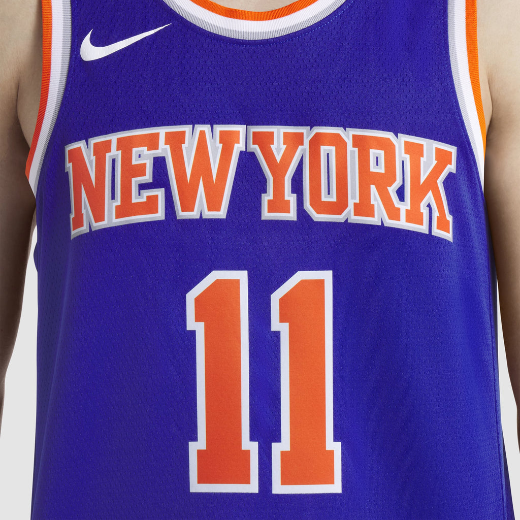 Unisex New York Knicks Jalen Brunson Nike Blue Swingman Jersey - Icon Edition