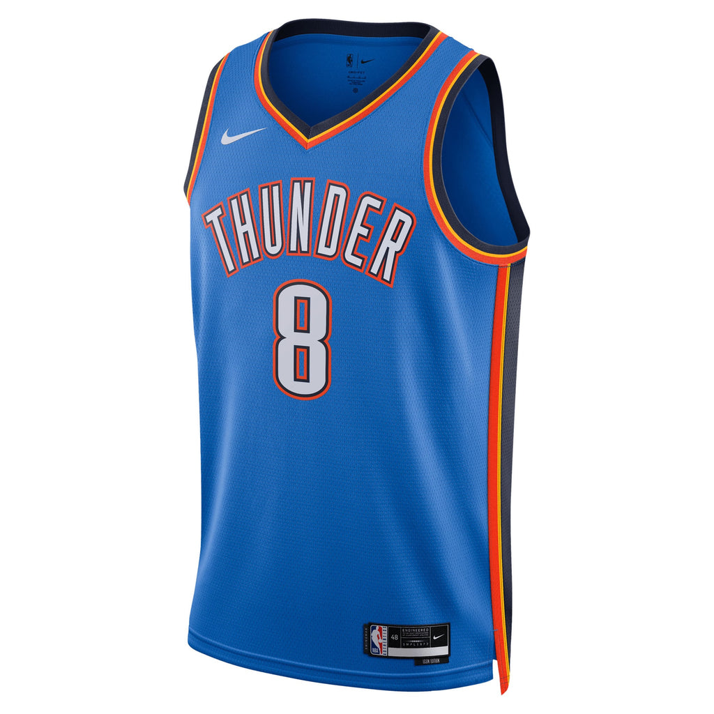 Unisex Oklahoma City Thunder Jalen Williams Nike Blue Swingman Jersey - Icon Edition