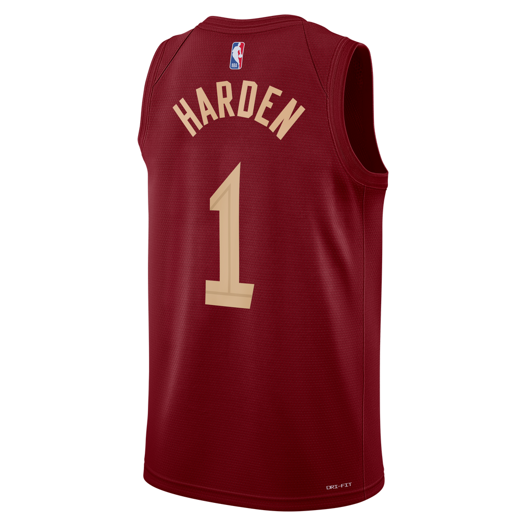 Unisex Cleveland Cavaliers James Harden Nike Wine Swingman Jersey - Icon Edition