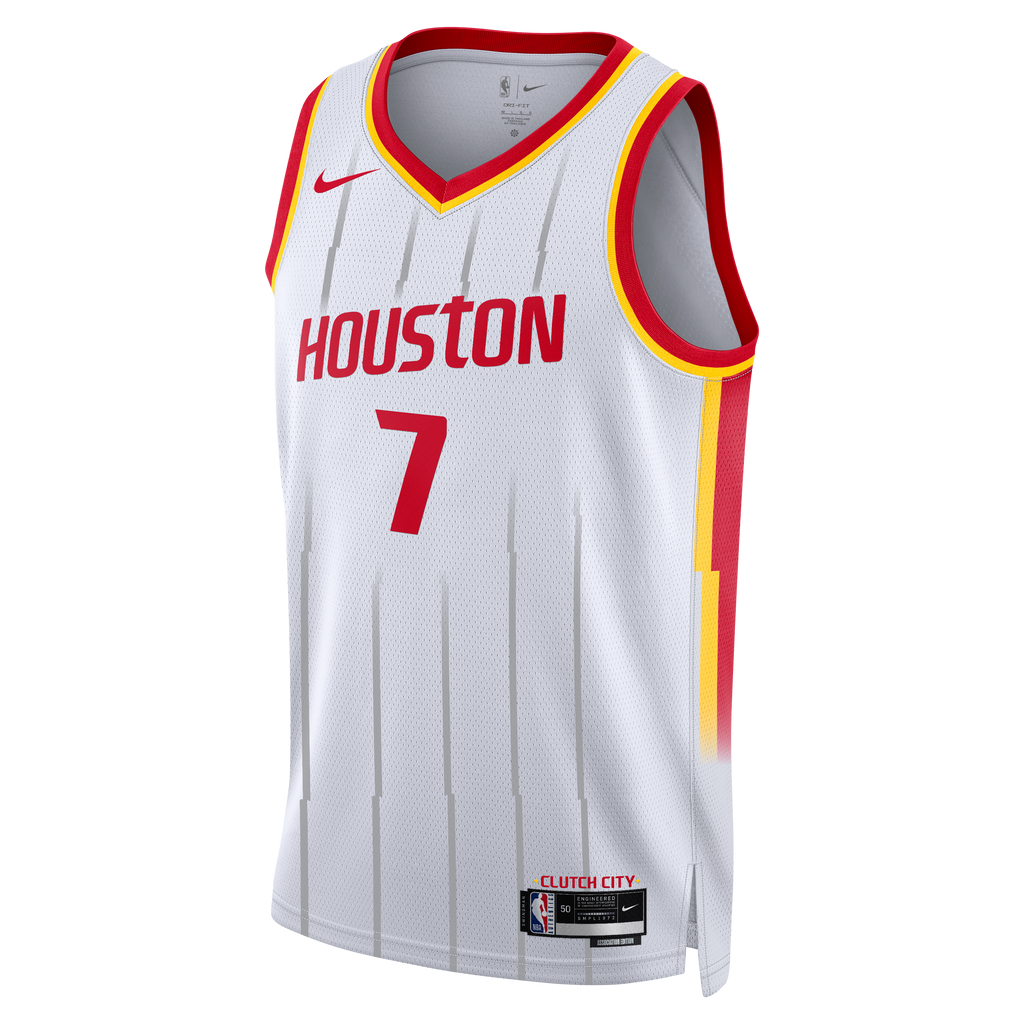 Unisex Houston Rockets Kevin Durant Nike White Swingman Jersey - Association Edition