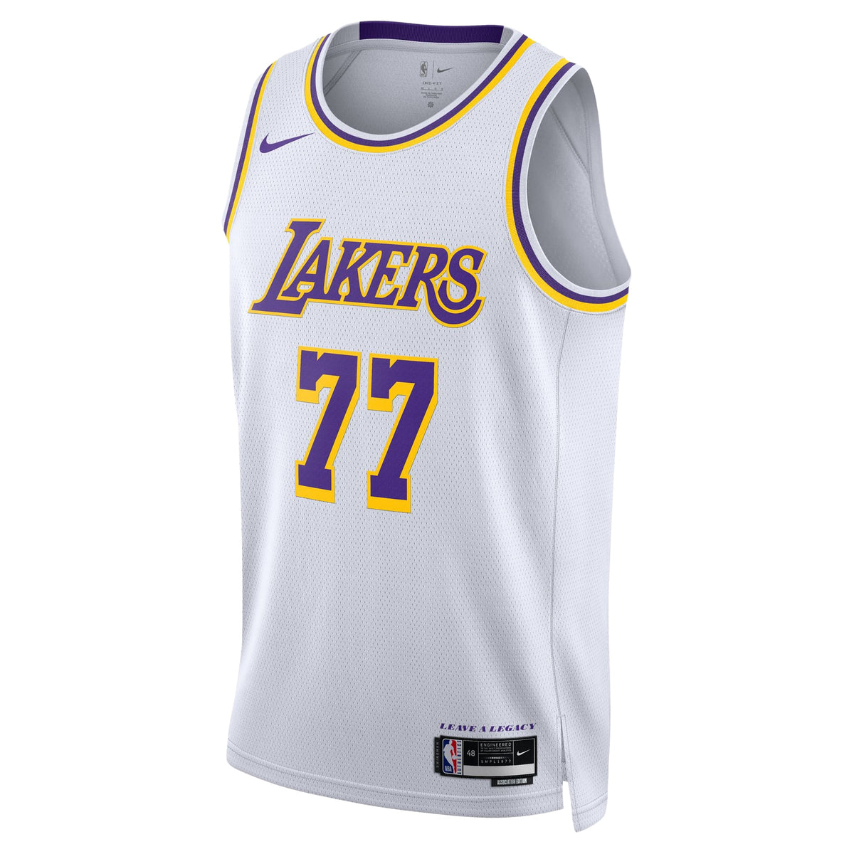 Unisex Los Angeles Lakers Luka Dončić Nike White Swingman Jersey - Association Edition