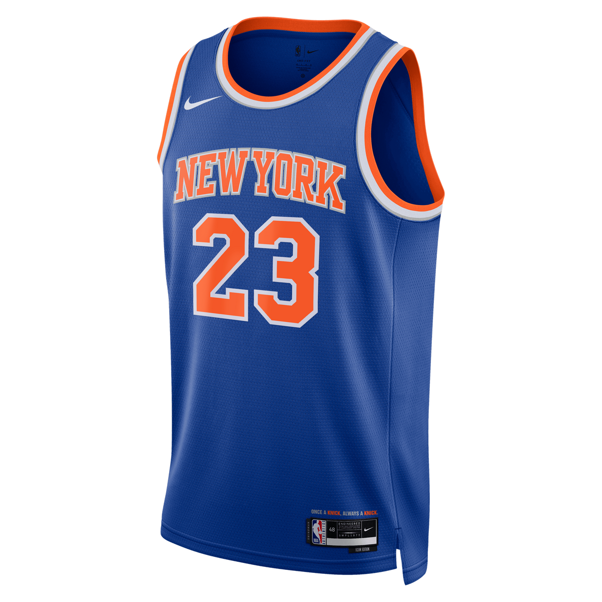 Unisex New York Knicks Mitchell Robinson Nike Blue Swingman Jersey - Icon Edition