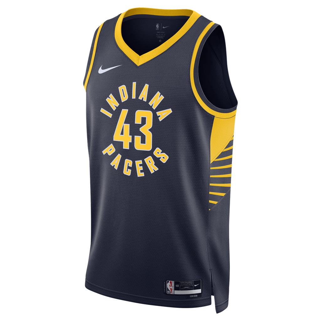 Unisex Indiana Pacers Pascal Siakam Nike Navy Swingman Jersey - Icon Edition