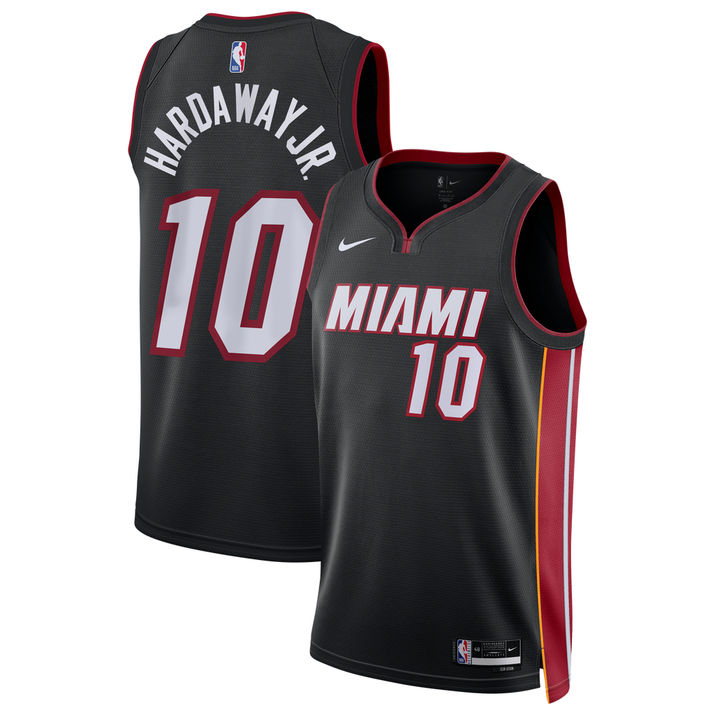 Unisex Miami Heat Tim Hardaway Jr. Nike Black Swingman Jersey - Icon Edition