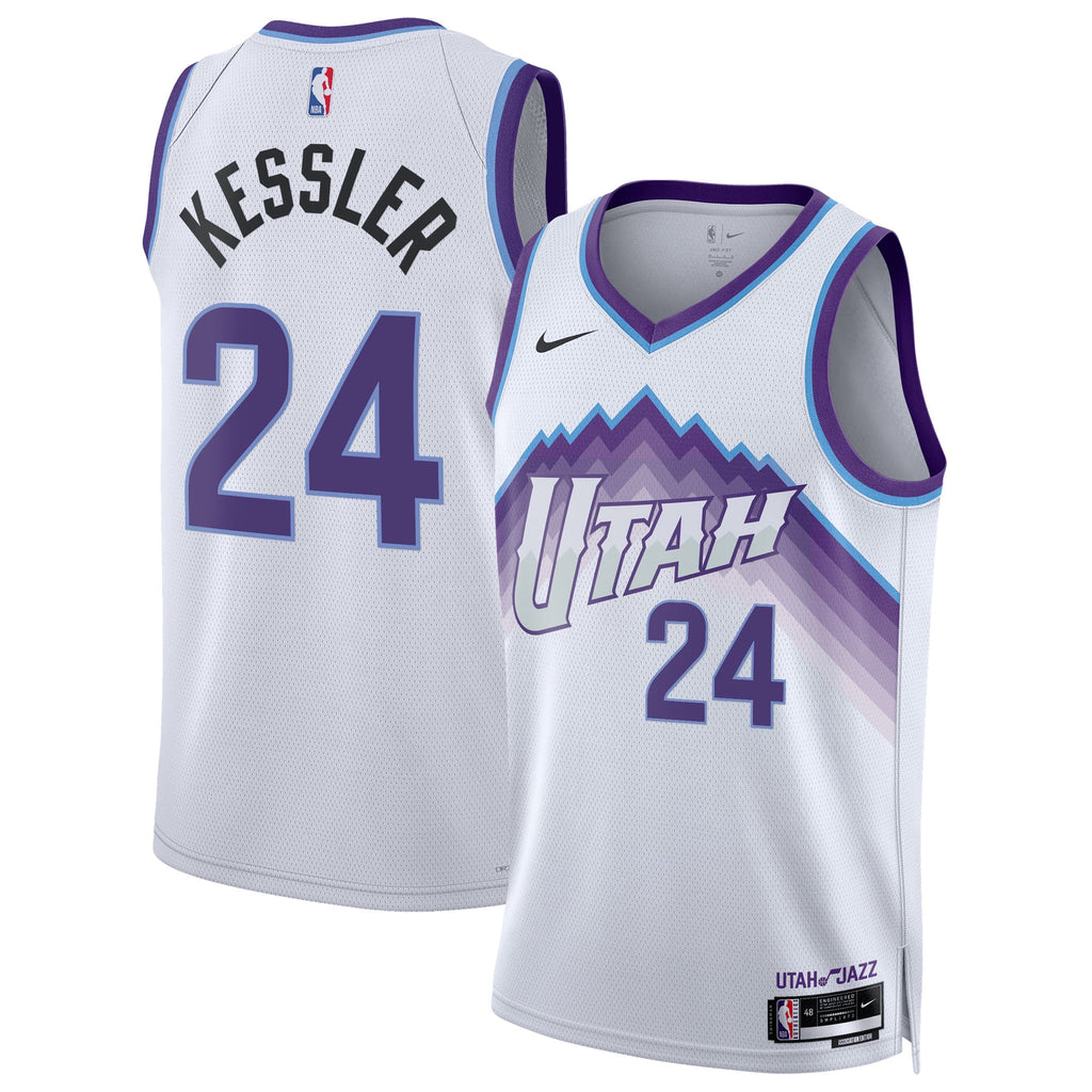 Unisex Utah Jazz Walker Kessler Nike White Swingman Jersey - Association Edition