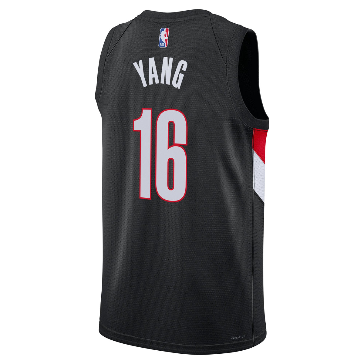 Unisex Portland Trail Blazers Yang Hansen Nike Black Swingman Jersey - Icon Edition