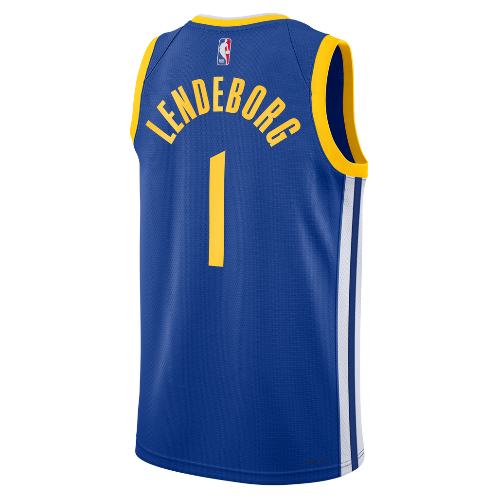 Unisex Golden State Warriors Yaxel Lendeborg Nike Royal Swingman Jersey - Icon Edition