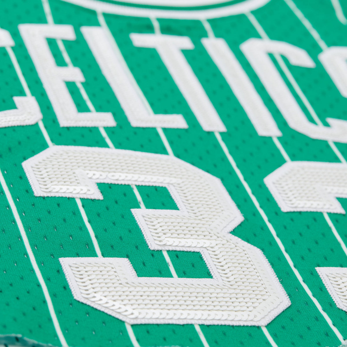 Women's Boston Celtics Larry Bird Mitchell & Ness x DANNIJO Kelly Green Fashion Cropped Basketball Jersey