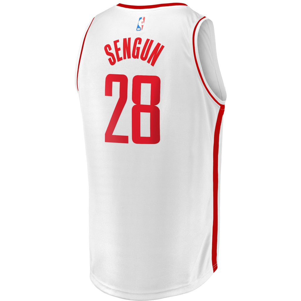 Youth Houston Rockets Alperen Sengun Fanatics White Fast Break Replica Player Jersey - Association Edition