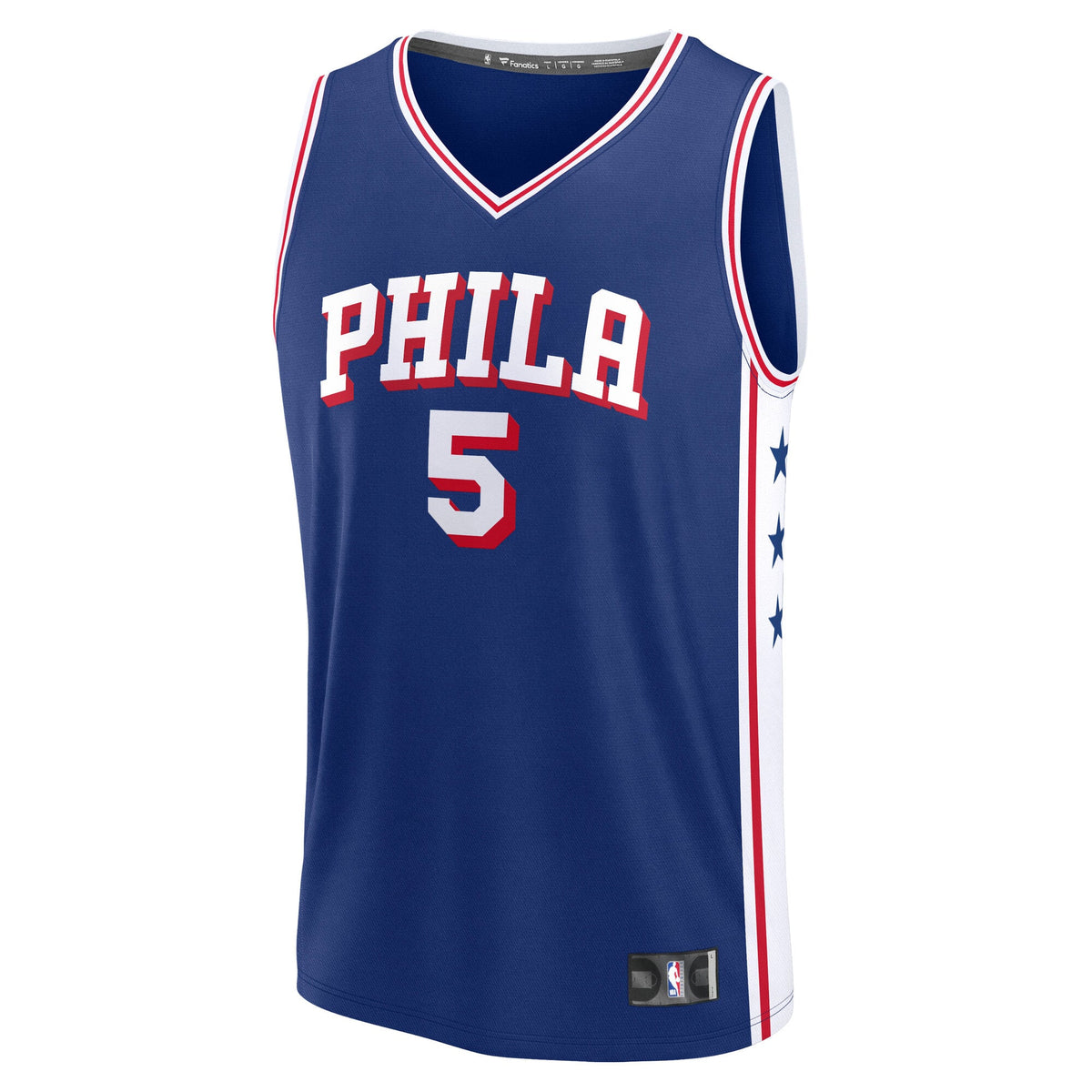 Youth Philadelphia 76ers Anfernee Simons Fanatics Royal Fast Break Replica Jersey - Icon Edition