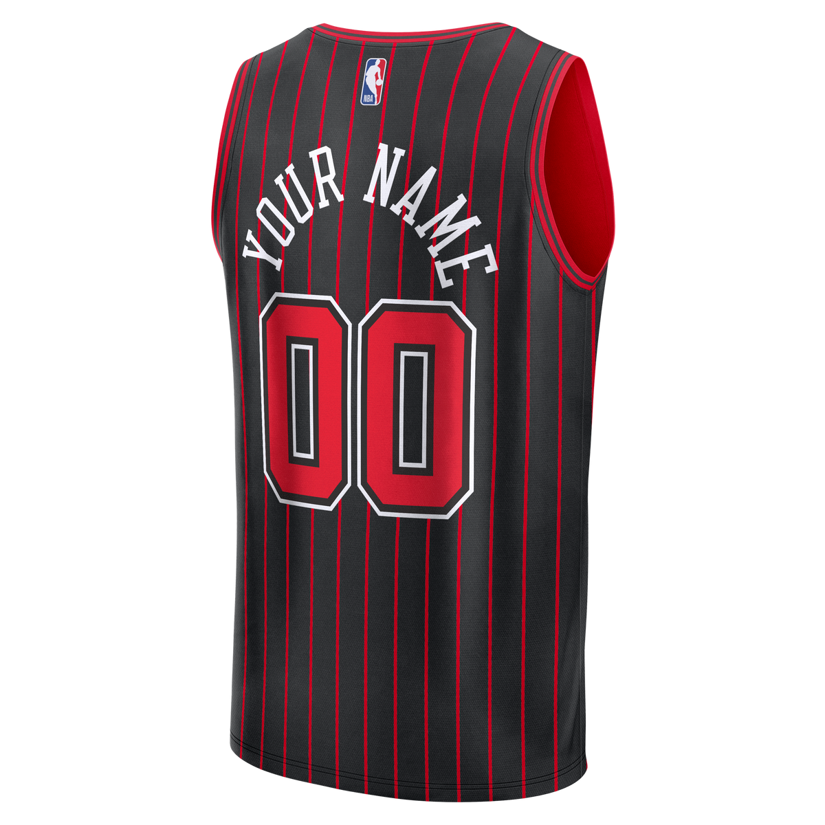 Youth Chicago Bulls Fanatics Black Fast Break Custom Jersey - Statement Edition
