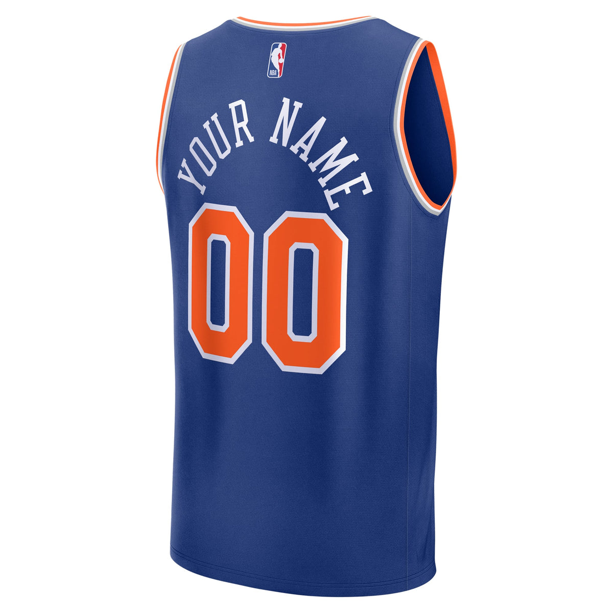 Youth New York Knicks Fanatics Blue Fast Break Custom Replica Jersey - Icon Edition