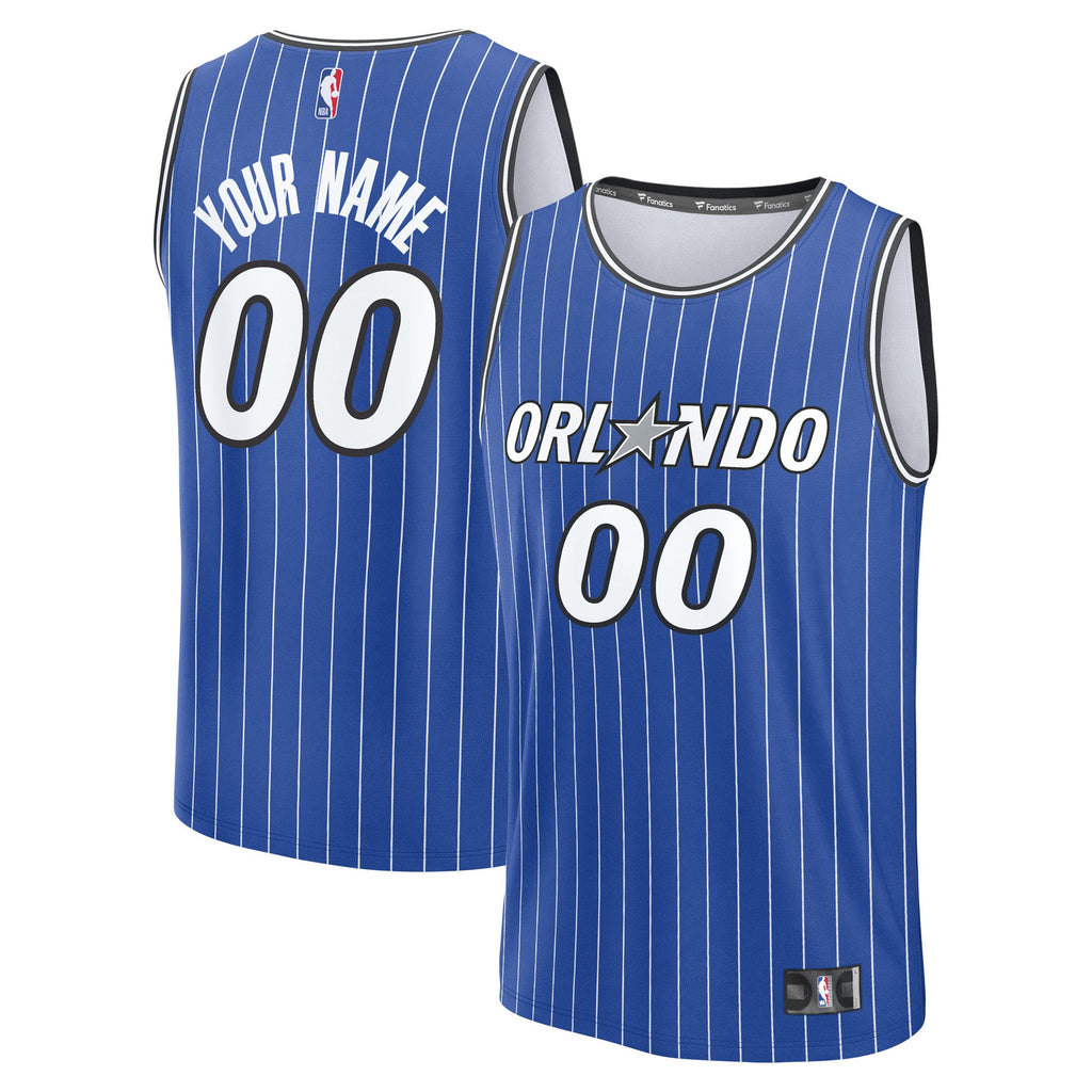 Youth Orlando Magic Fanatics Blue Fast Break Replica Custom Jersey - Icon Edition