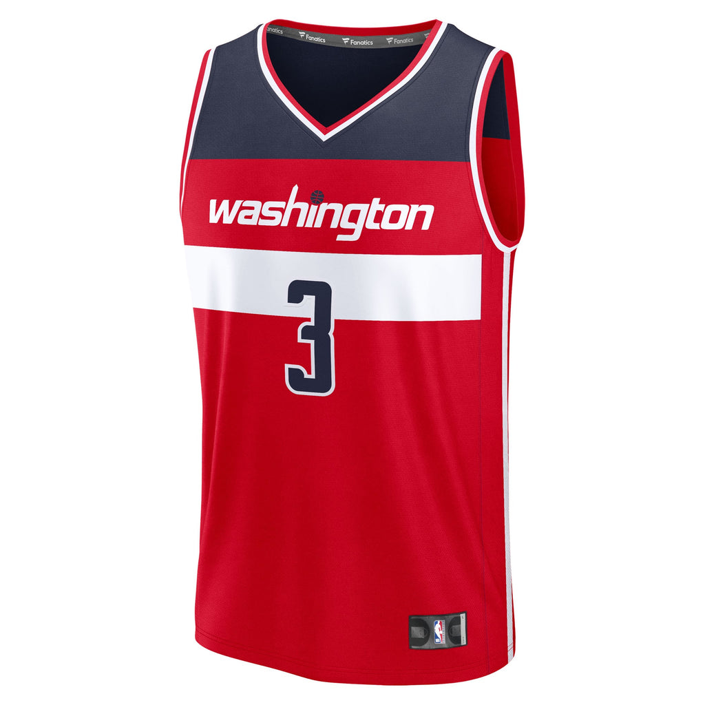 Youth Washington Wizards CJ McCollum Fanatics Red Fast Break Replica Player Jersey - Icon Edition