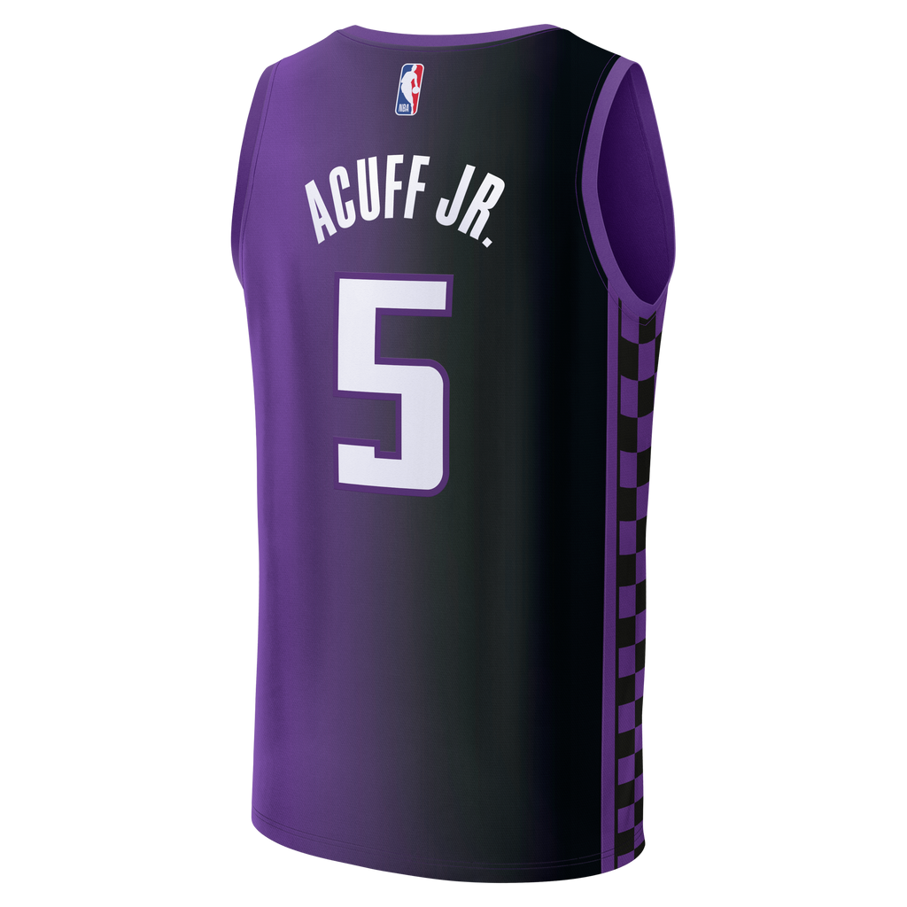 Youth Sacramento Kings Darius Acuff Jr. Fanatics Purple Fast Break Replica Jersey - Statement Edition