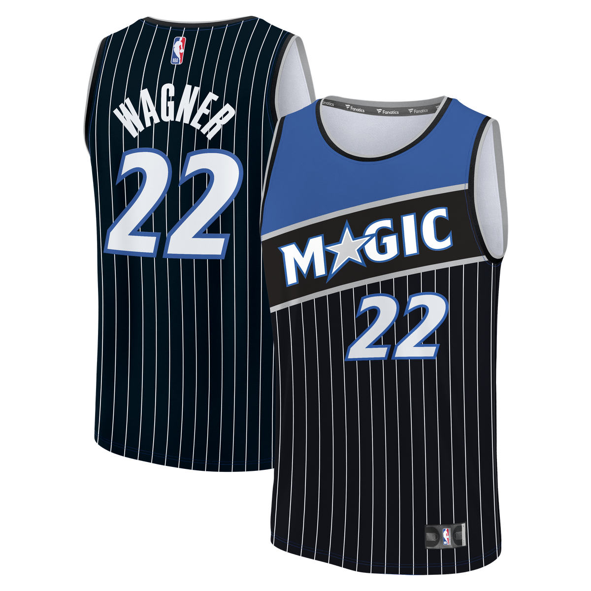 Youth Orlando Magic Franz Wagner Fanatics Black Fast Break Jersey - Statement Edition
