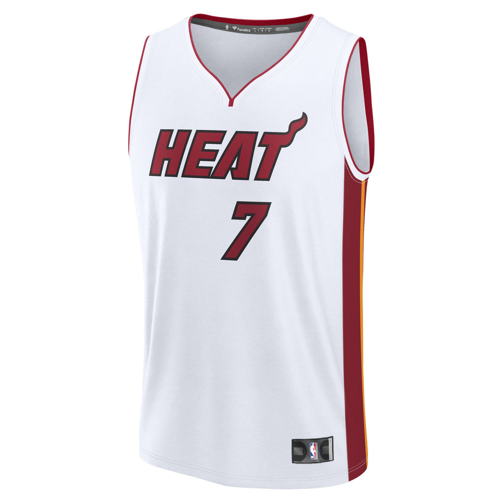 Youth Miami Heat Giannis Antetokounmpo Fanatics White Fast Break Replica Jersey - Association Edition