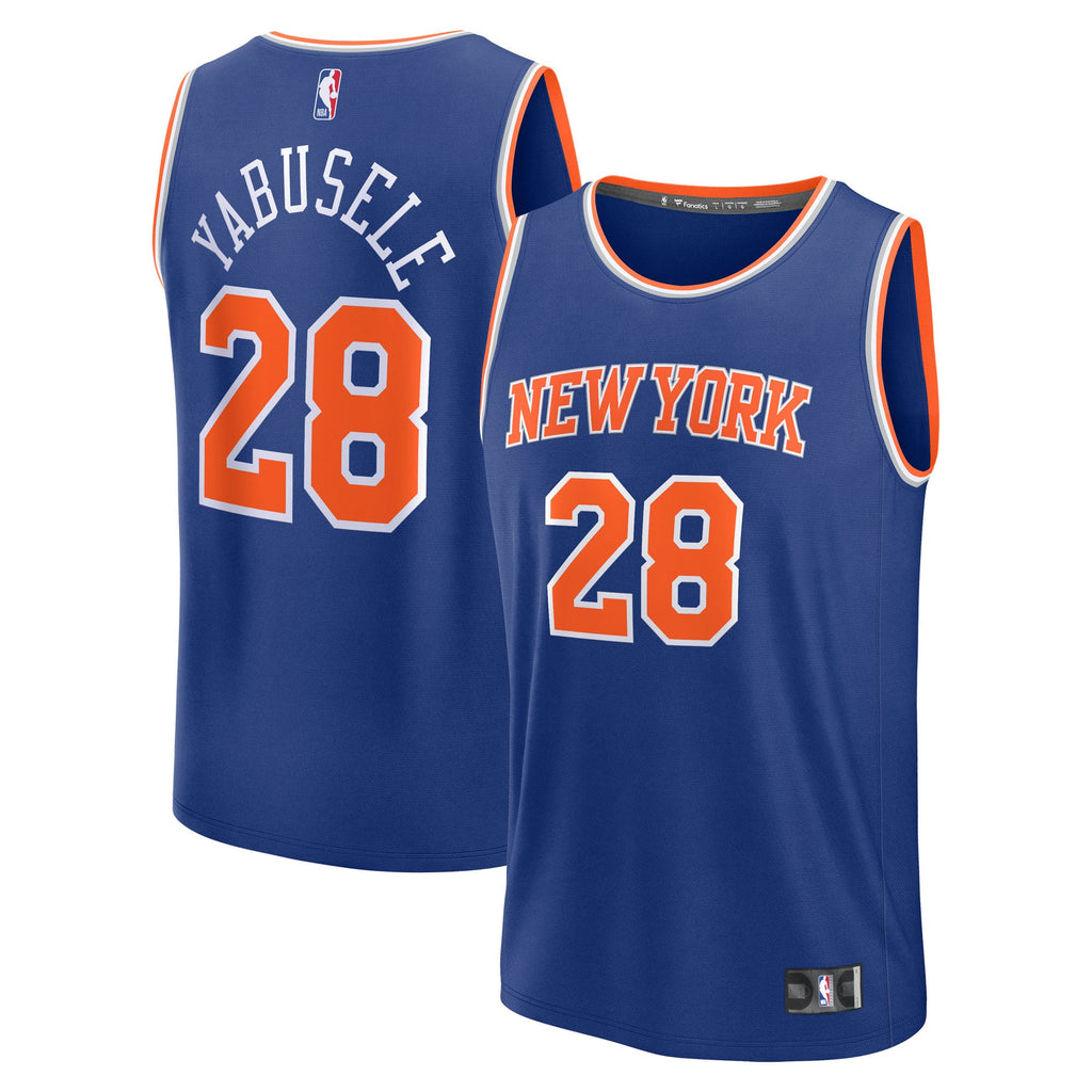 Youth New York Knicks Guerschon Yabusele Fanatics Blue Fast Break Replica Player Jersey - Icon Edition