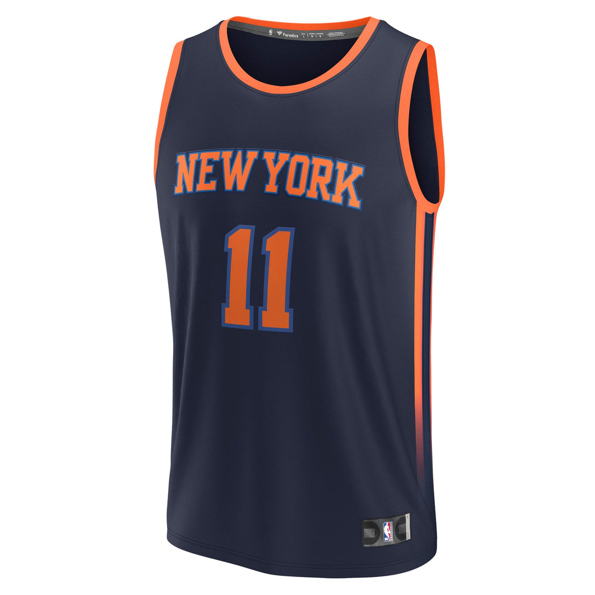 Youth New York Knicks Jalen Brunson Fanatics Navy Fast Break Replica Player Jersey - Statement Edition