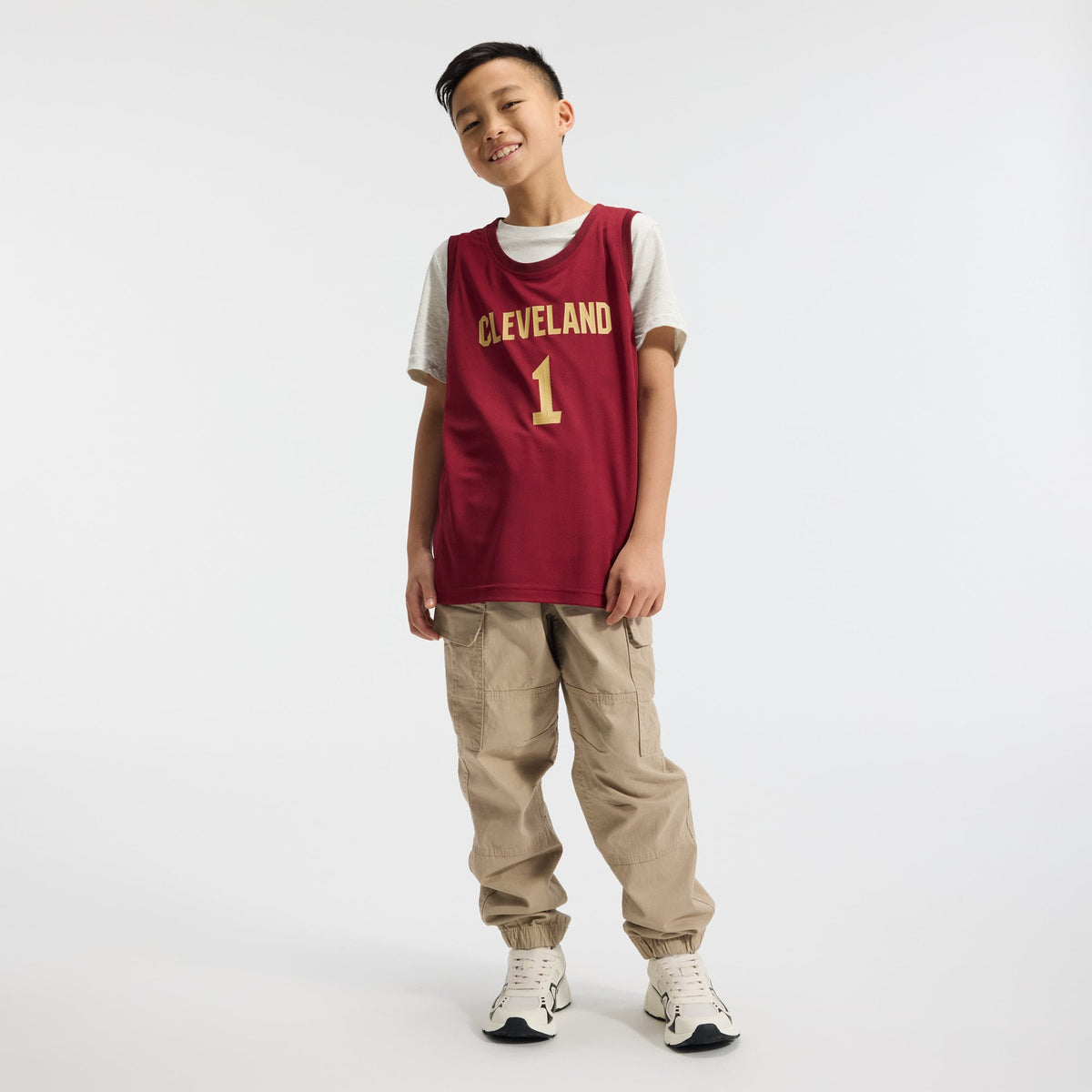 Youth Cleveland Cavaliers James Harden Fanatics Wine Fast Break Replica Jersey - Icon Edition