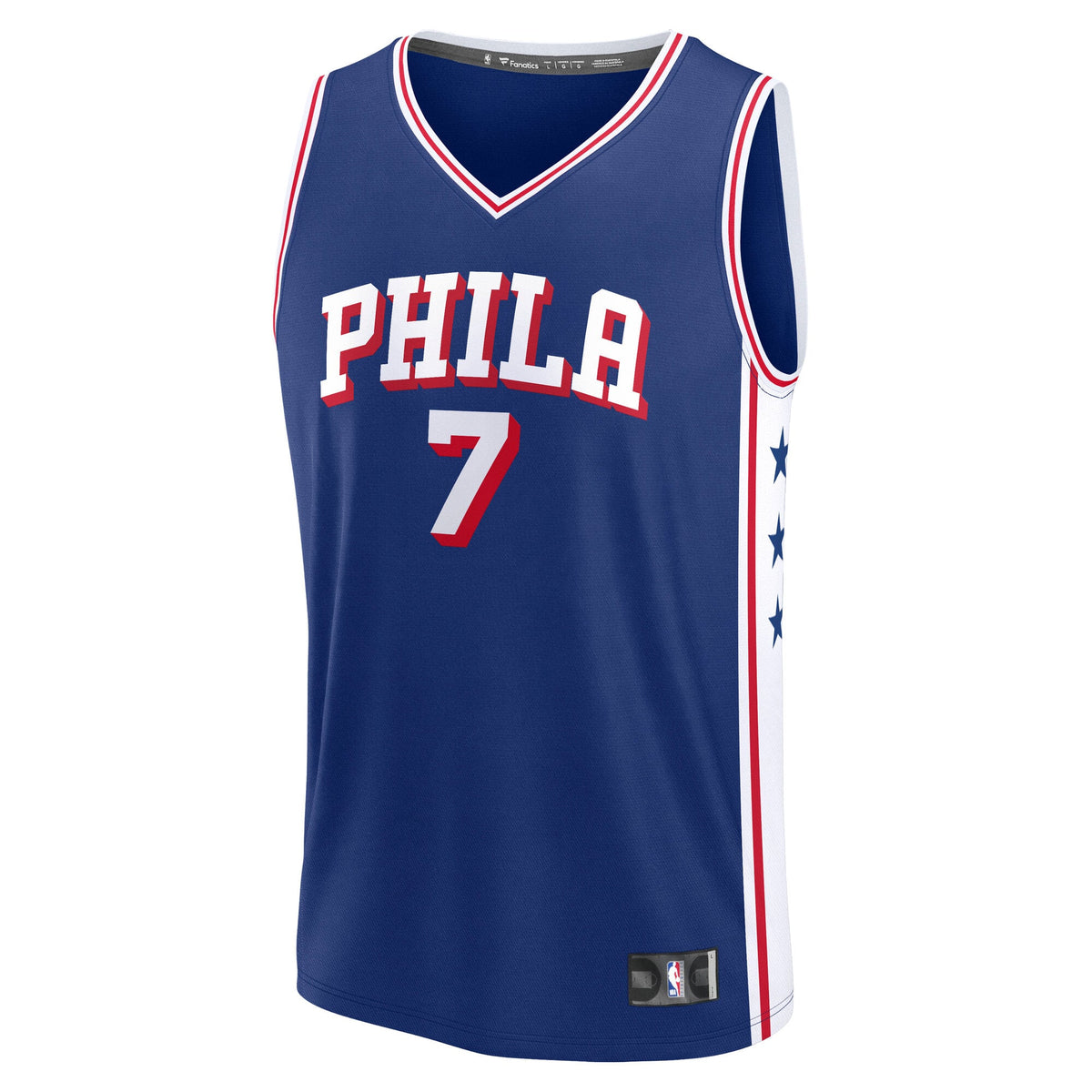Youth Philadelphia 76ers Jaylen Brown Fanatics Royal Fast Break Replica Jersey - Icon Edition