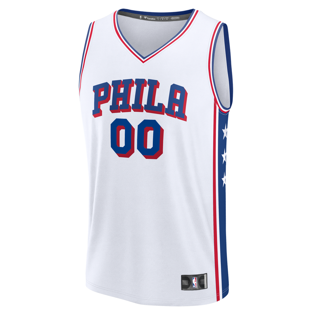 Youth Philadelphia 76ers Labaron Philon Jr. Fanatics White Fast Break Replica Jersey - Association Edition